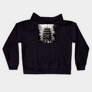 Ancient Chinese architecture Kids Hoodie